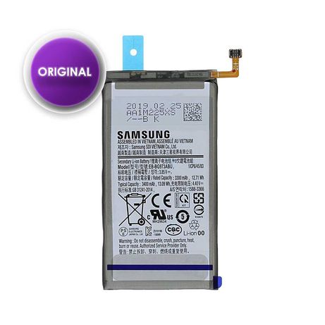 Bateria Samsung Galaxy S10 (SM-G973F) - EB-BG973ABU 3400mAh (Original)