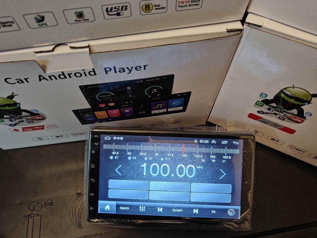 Rádio 2 DIN Android carplay e Android auto + 2 GB RAM + 32 GB ROM