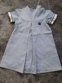 Spódniczka spódnica biało niebieskie paseczki 86 C&A