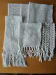 Conjunto de naperons em crochê.