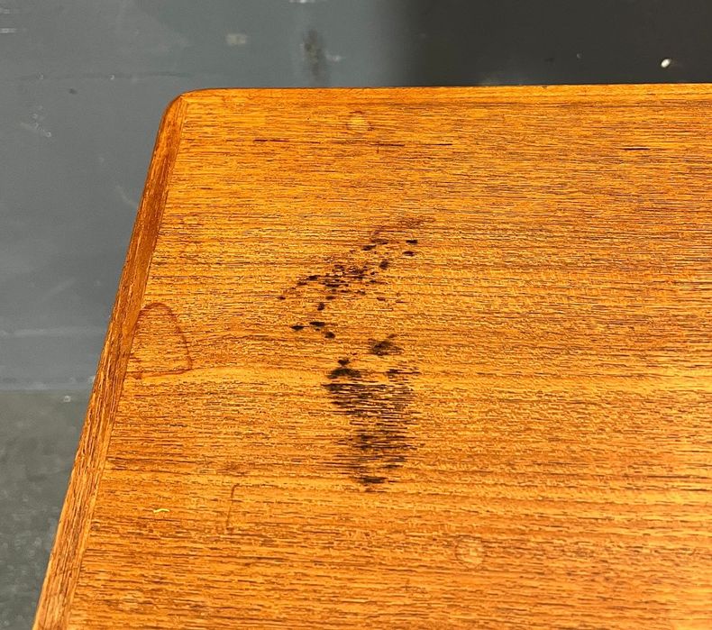 Rozkładany klasyczny tekowy stół do jadalni z lat 1960 Dania vintage