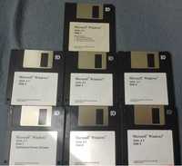 Windows 3.1 1992 dyskietki 3,5 cala 1,44 MB 7 sztuk