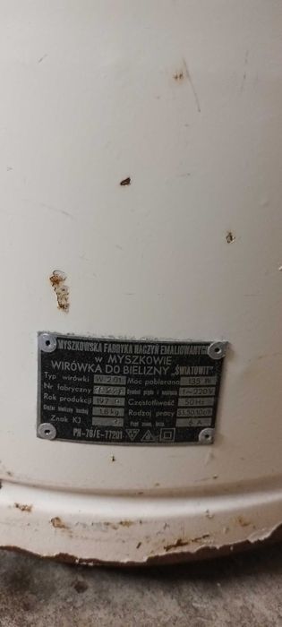 Wyprzedaż garażowa - stara wirówka Światowid z PRL