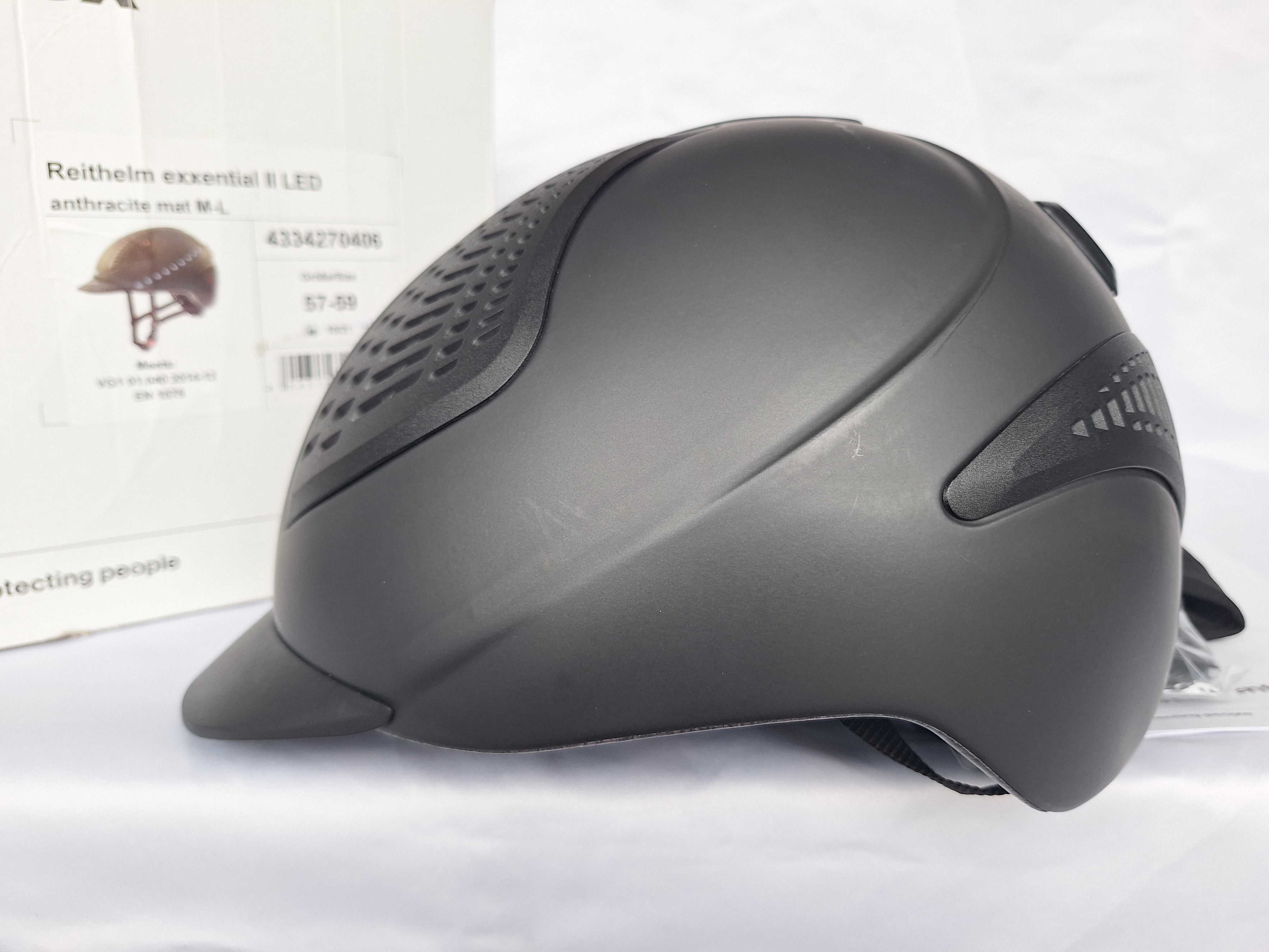 Kask jeździecki toczek Uvex Reithelm Exxential II Led M/L 57-59cm