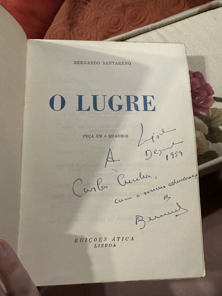 Livro raro de Bernardo Santarém - O Lugre