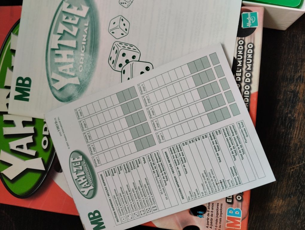 Jogo de tabuleiro Yahtzee