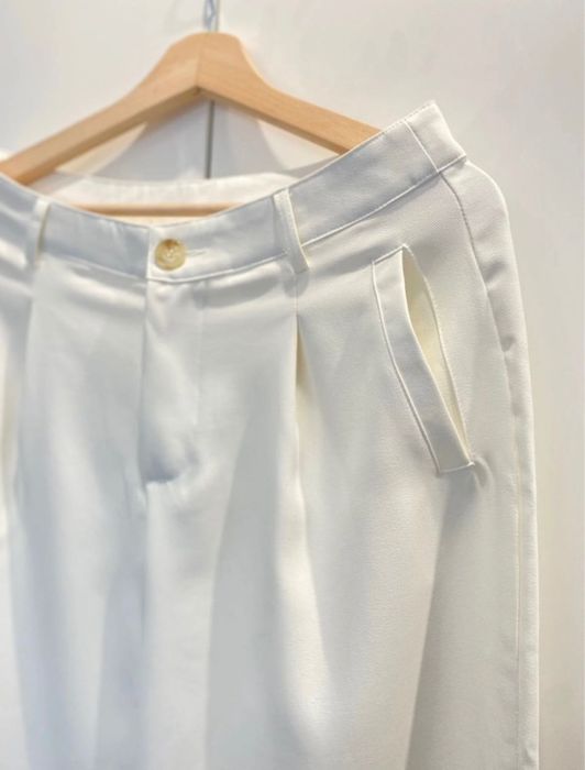 Calça clássica branca T: L /XL