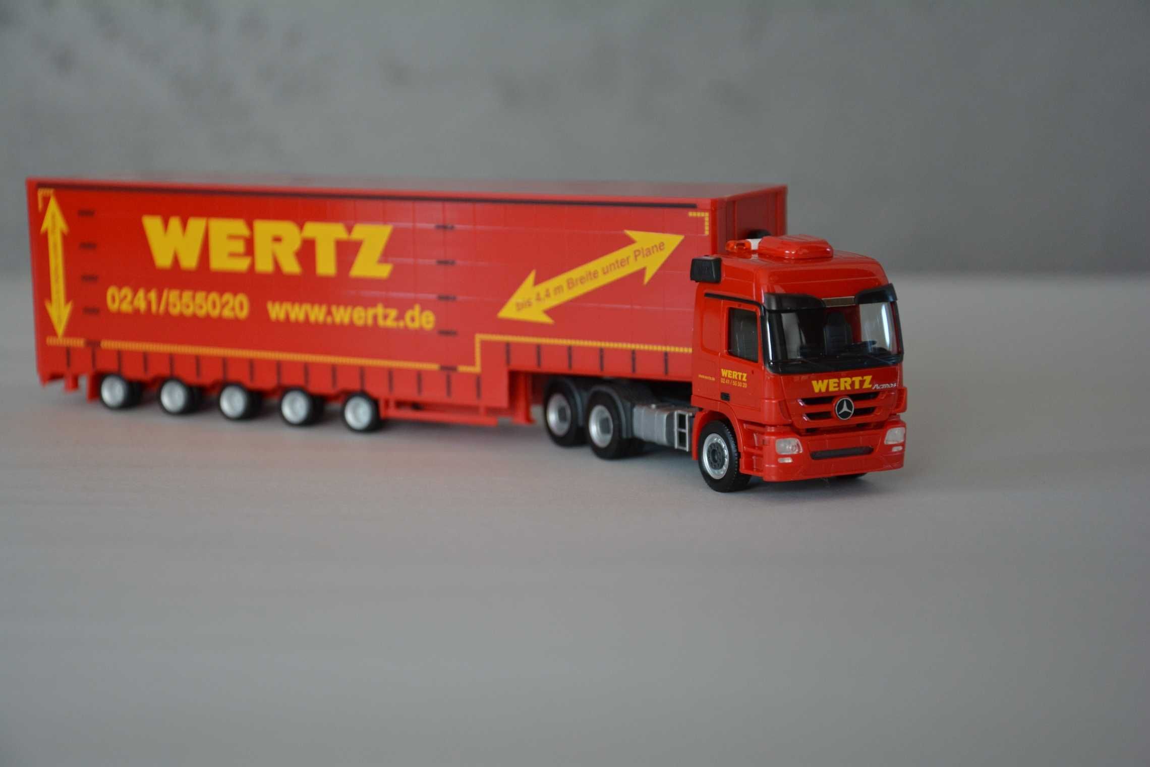 1:87 (H0) Herpa 909431 - Mercedes Actros L'08 (6x4) - Wertz