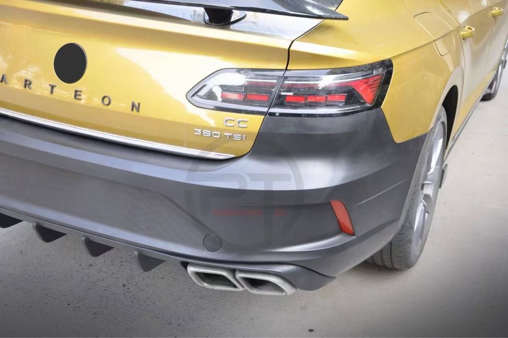 Бампер задний R-Line Volkswagen VW Arteon Артеон 2017-2020 Диффузор