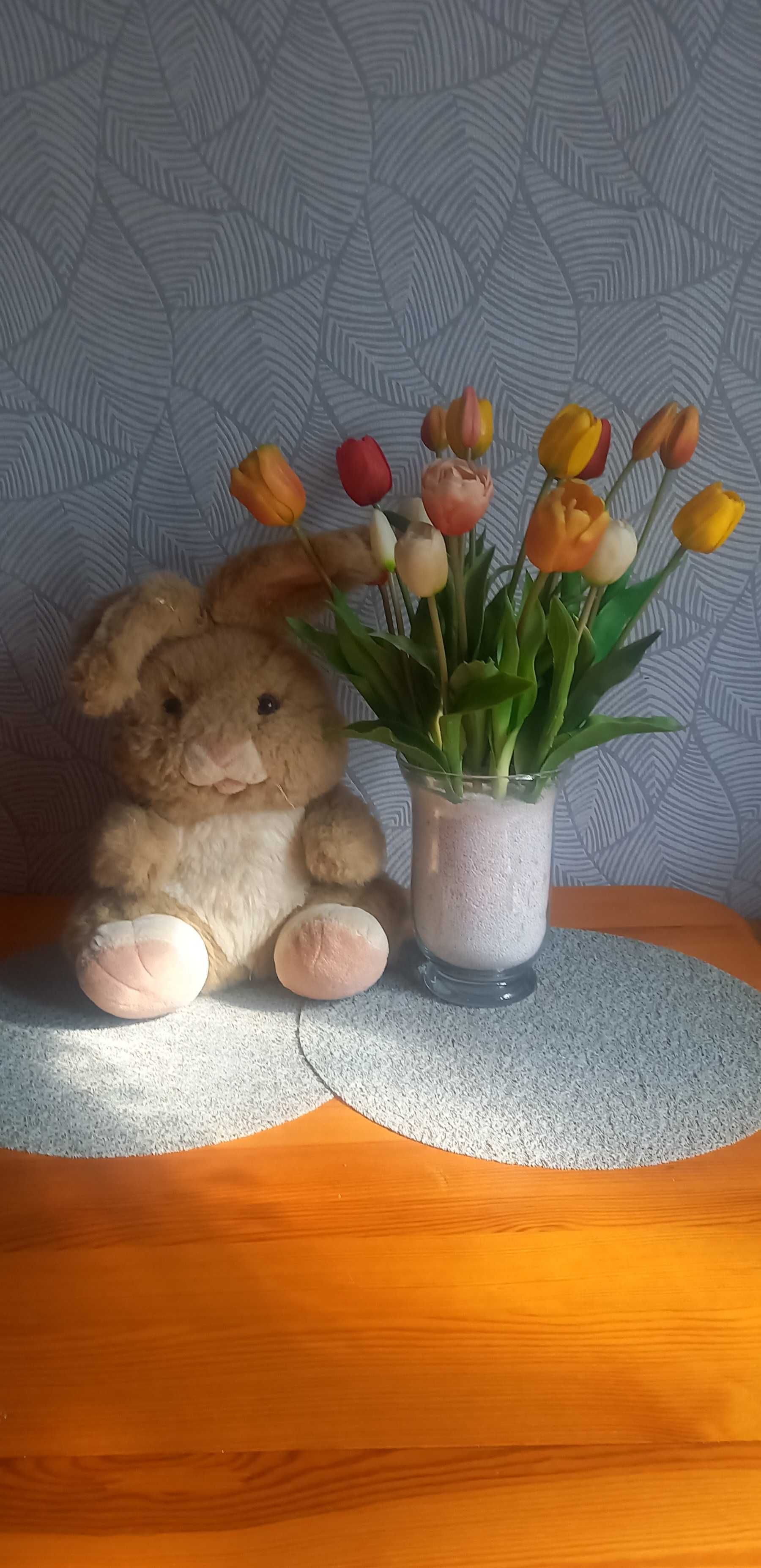 Maskotka królik duży pluszak 35cm