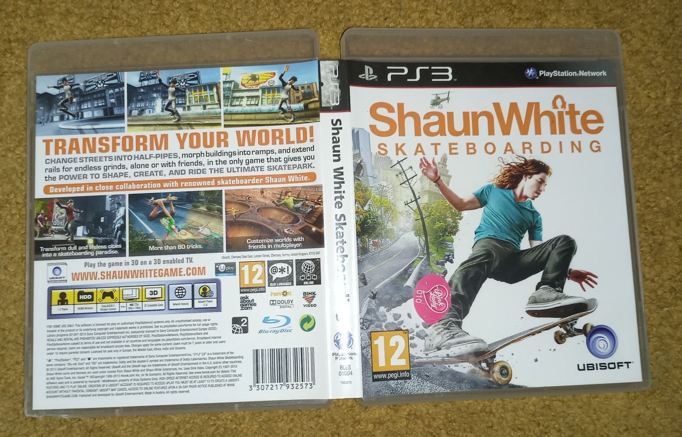 Shaun White skateboarding ps3
