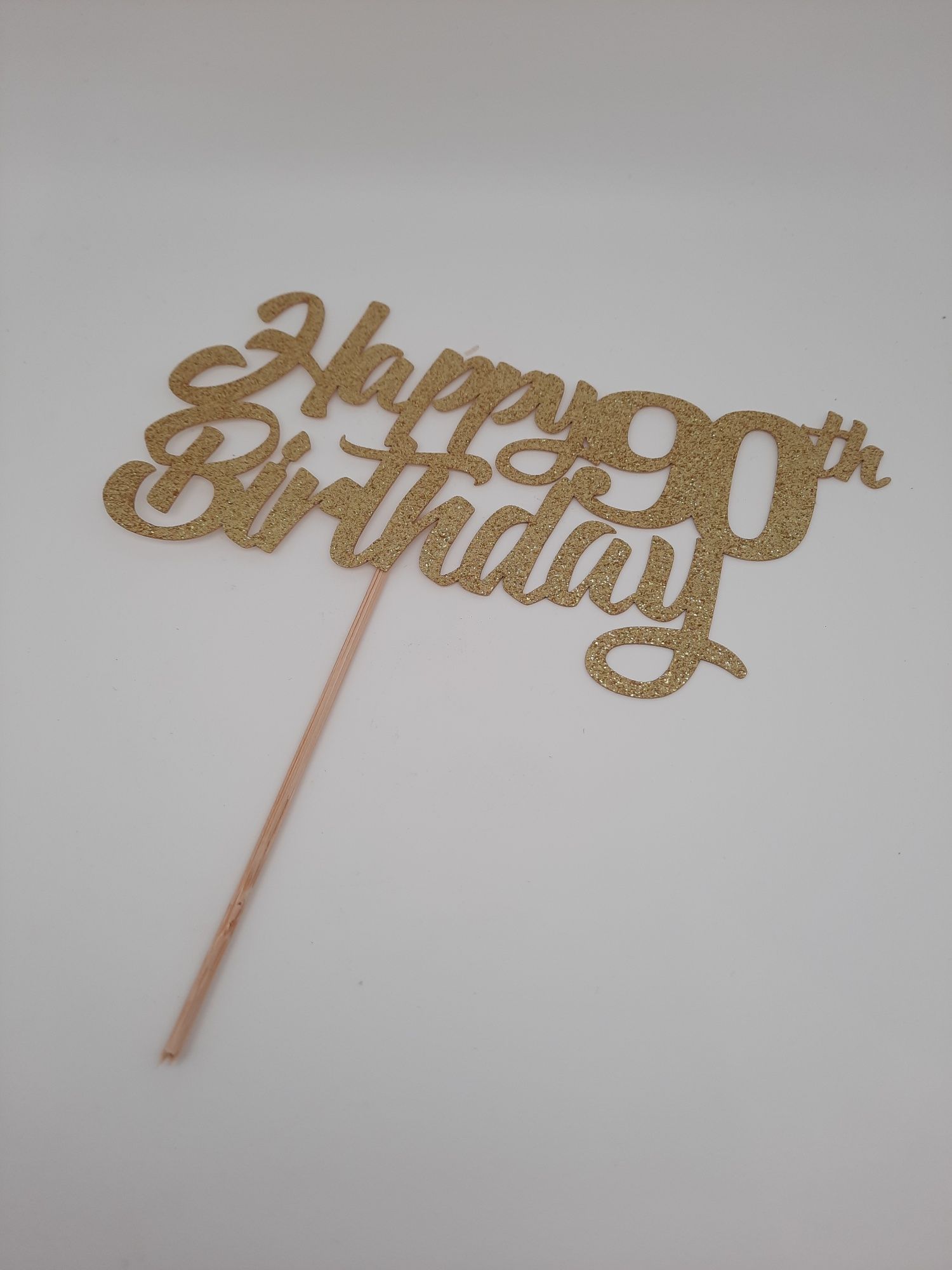 Topper na tort Happy Birthday 90'te urodziny