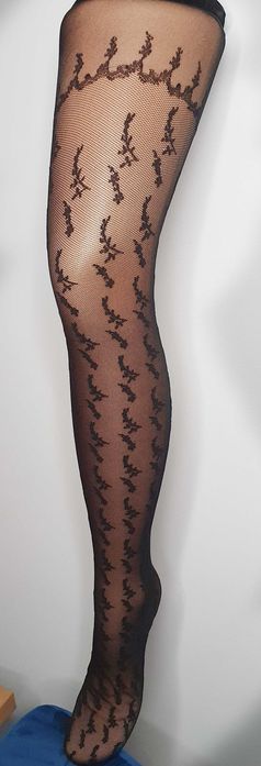 Pończochy samonośne 20 den OZDOBNE SZWY i WZORY - rozmiary