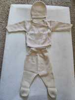 Conjunto algodão camisola e calças bebé 0-1 mês