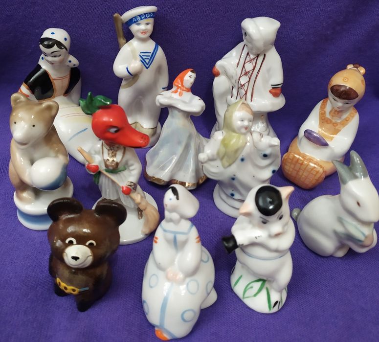 фарфоровые статуэтки, миниатюры, ссср