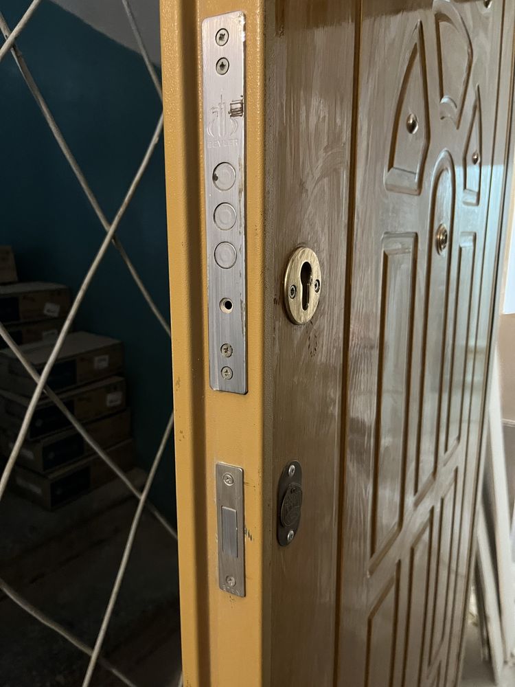 Вхідні двері Ламіновані фанерні з металевим каркасом