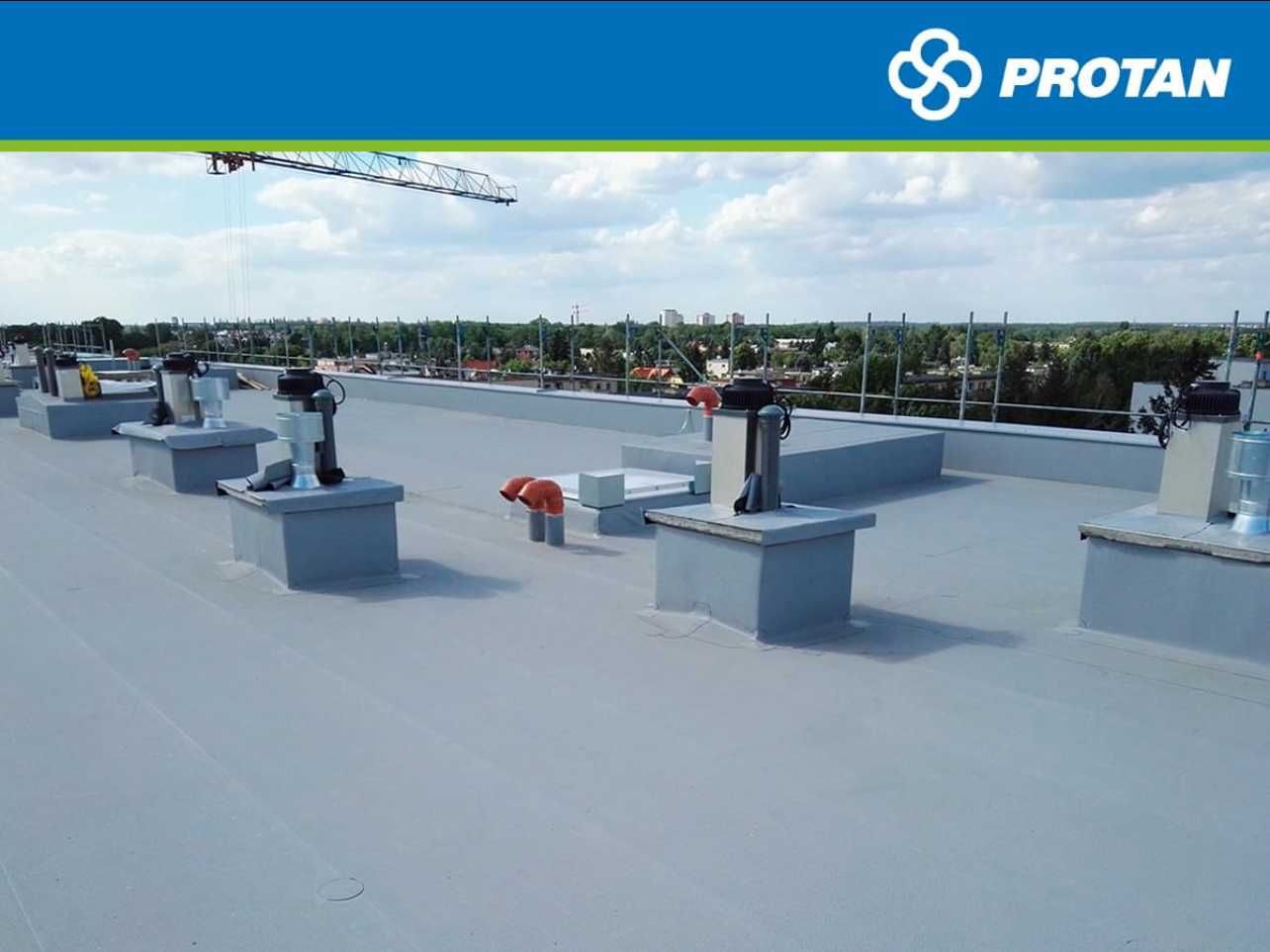 Folia dachowa PROTAN SE grubość: 1,5 mm, kolor: jasnoszary.