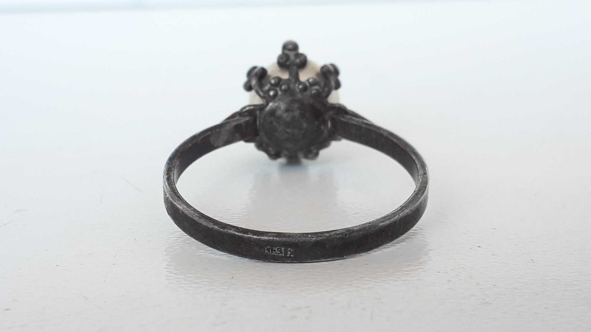 Вінтажне кільце розмір 19 кольцо винтаж кольцо с жемчугом