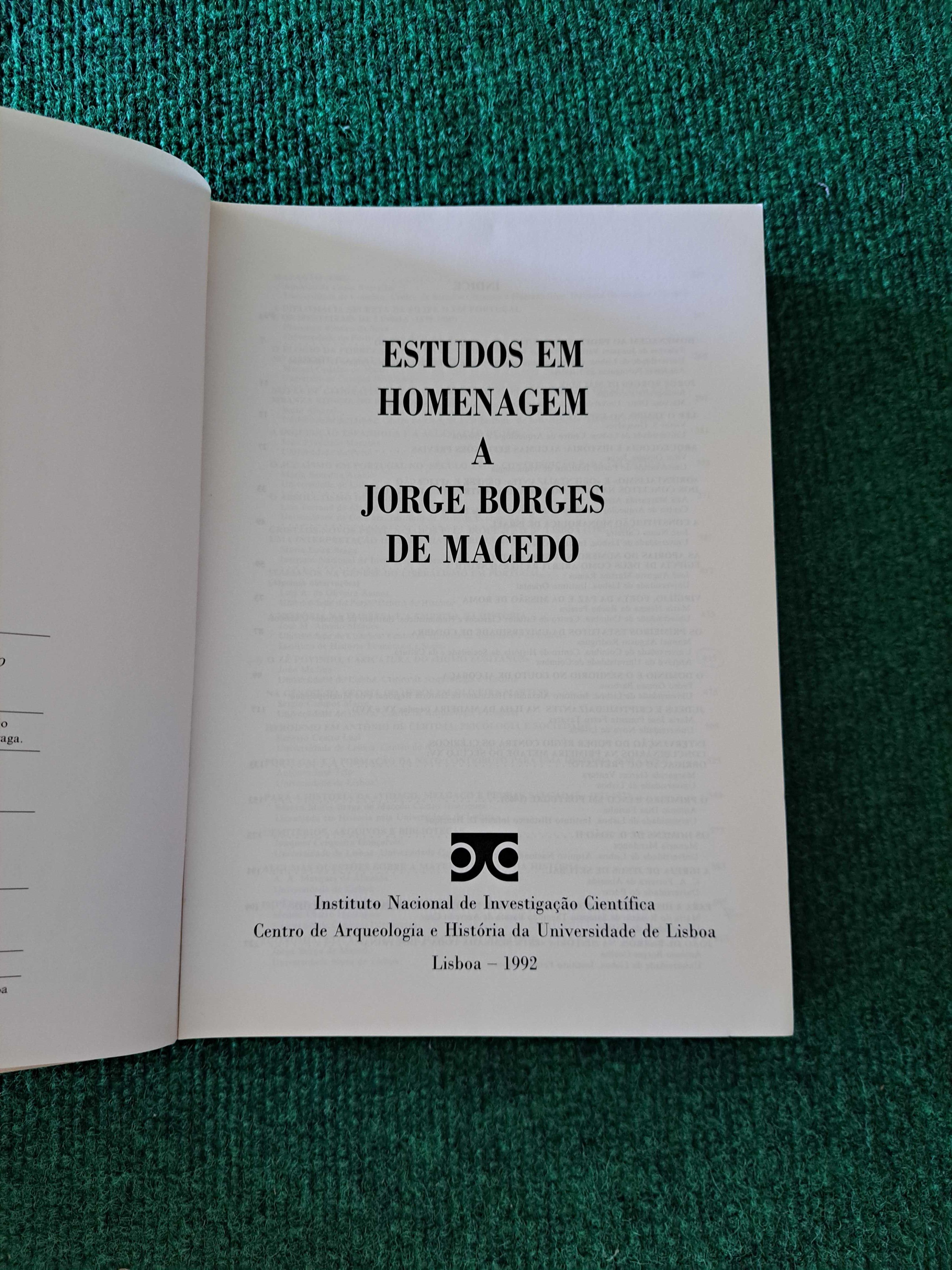 Estudos em homenagem a Jorge Borges de Macedo