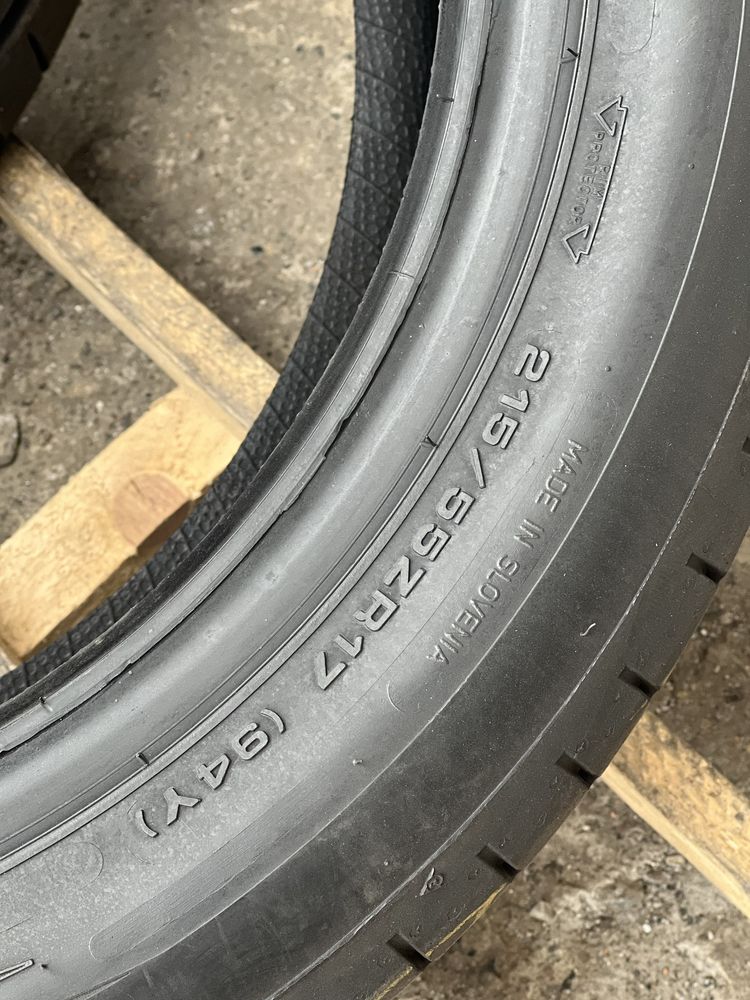 215/55 R17 Dunlop Sportmaxx rt2 2021 рік 6.3мм