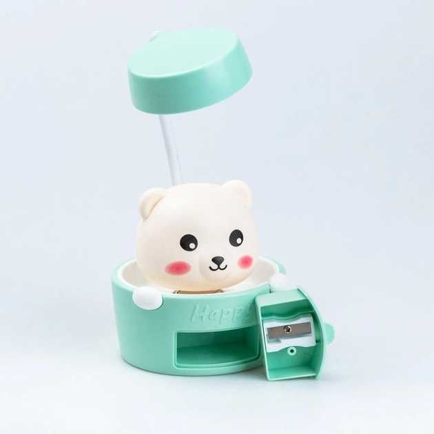 Настільна лампа для дитячої з із точилкою для олівців Cute Pets