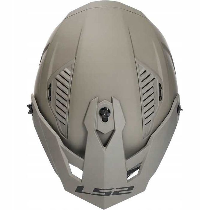 KASK LS2 OF606 SAND odpinana szczęka daszek 2x  SZYBA S-XXL