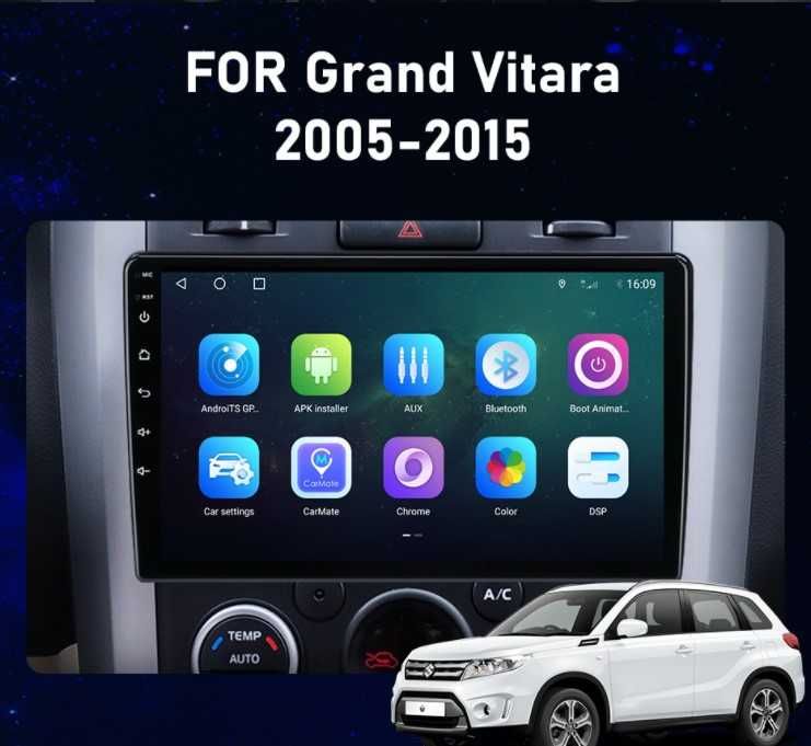 Автомагнитола магнітола Android Suzuki Grand Vitara 3 2005-2015 .