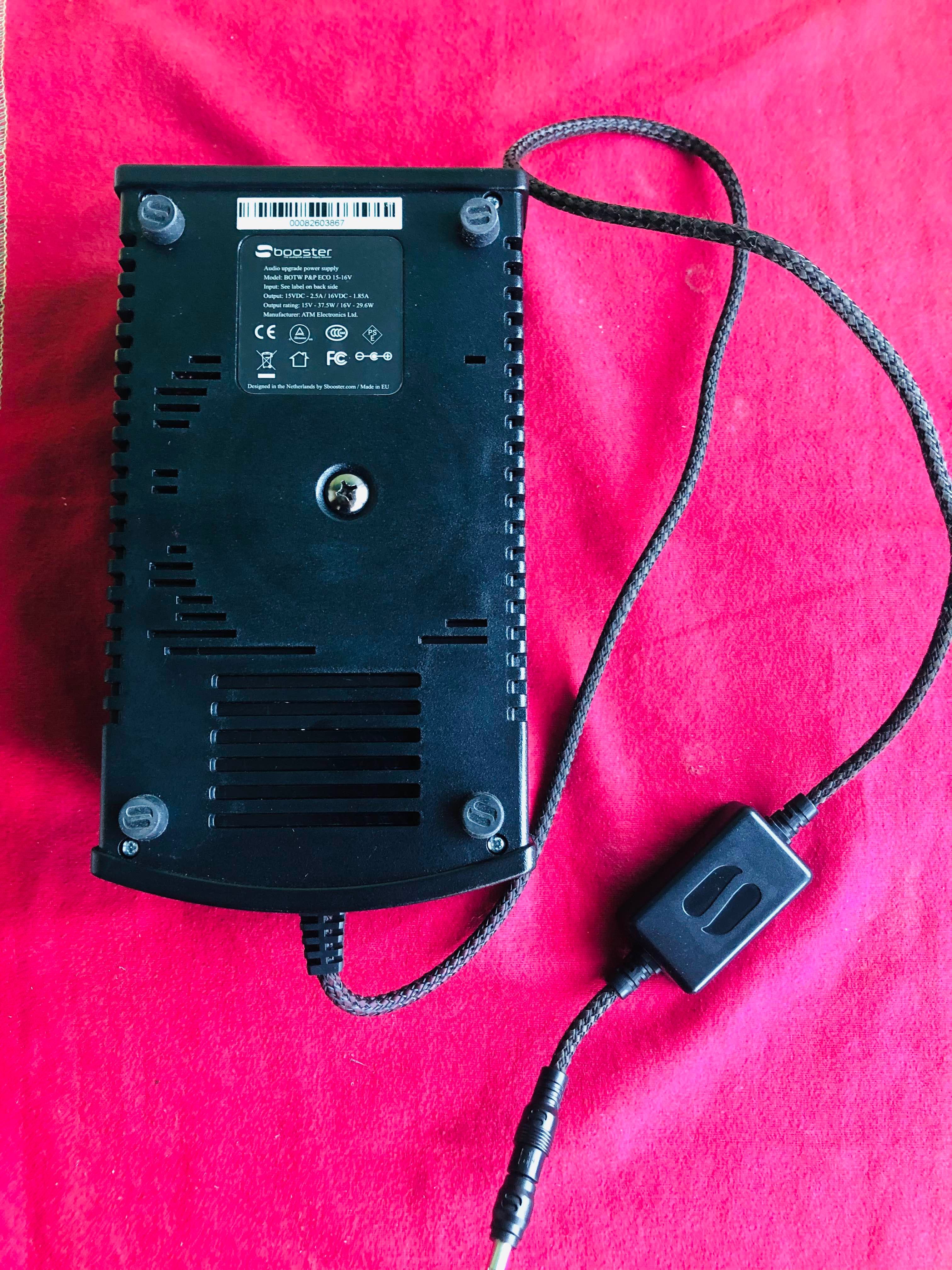 SBooster  15 - 16,5 V      Fonte Alimentação  Audio