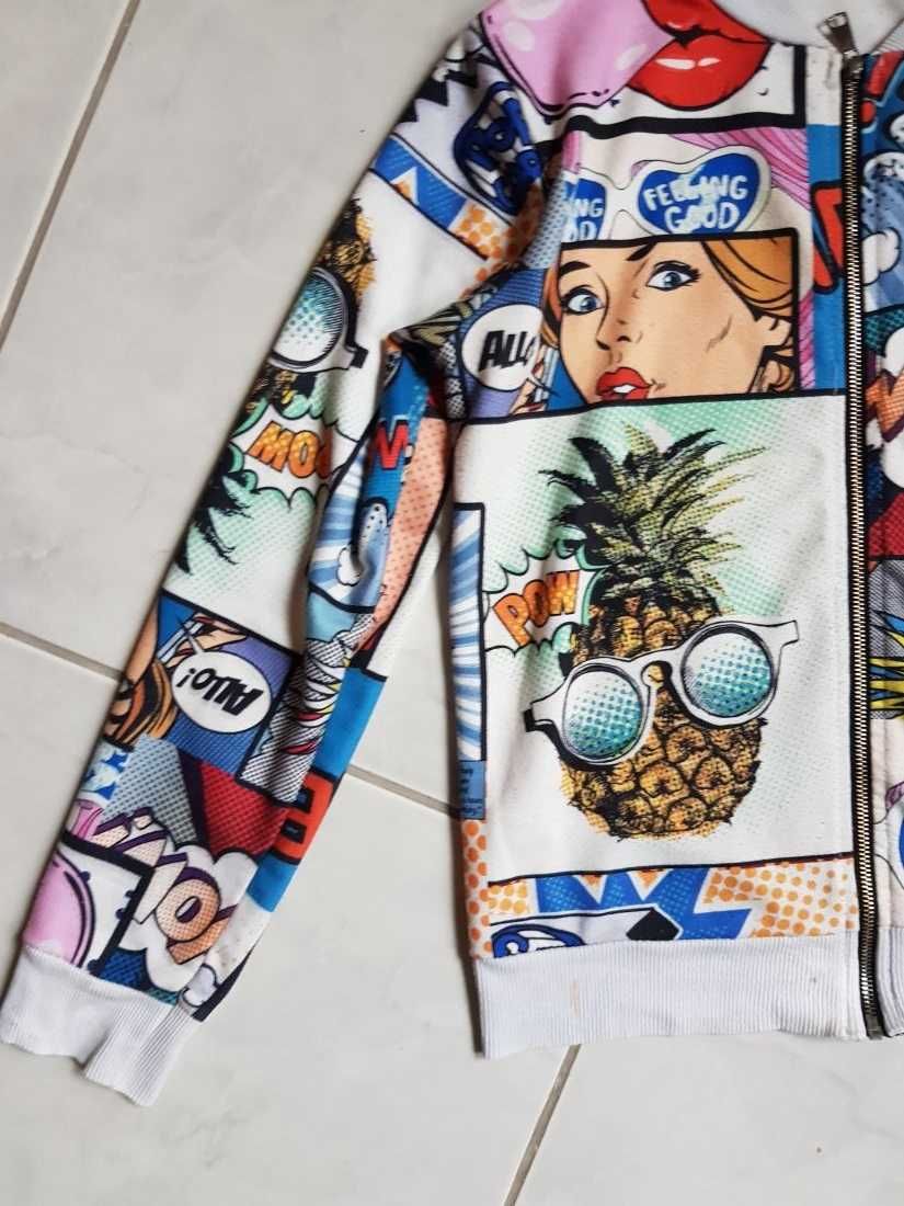 bluza skate z bohaterami kreskówek Cartoon Network unikat włoska