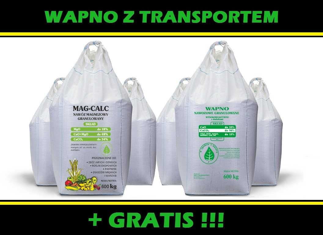 WAPNO Nawozowe WĘGLANOWE Granulowane MAGNEZOWE transport NAWÓZ !