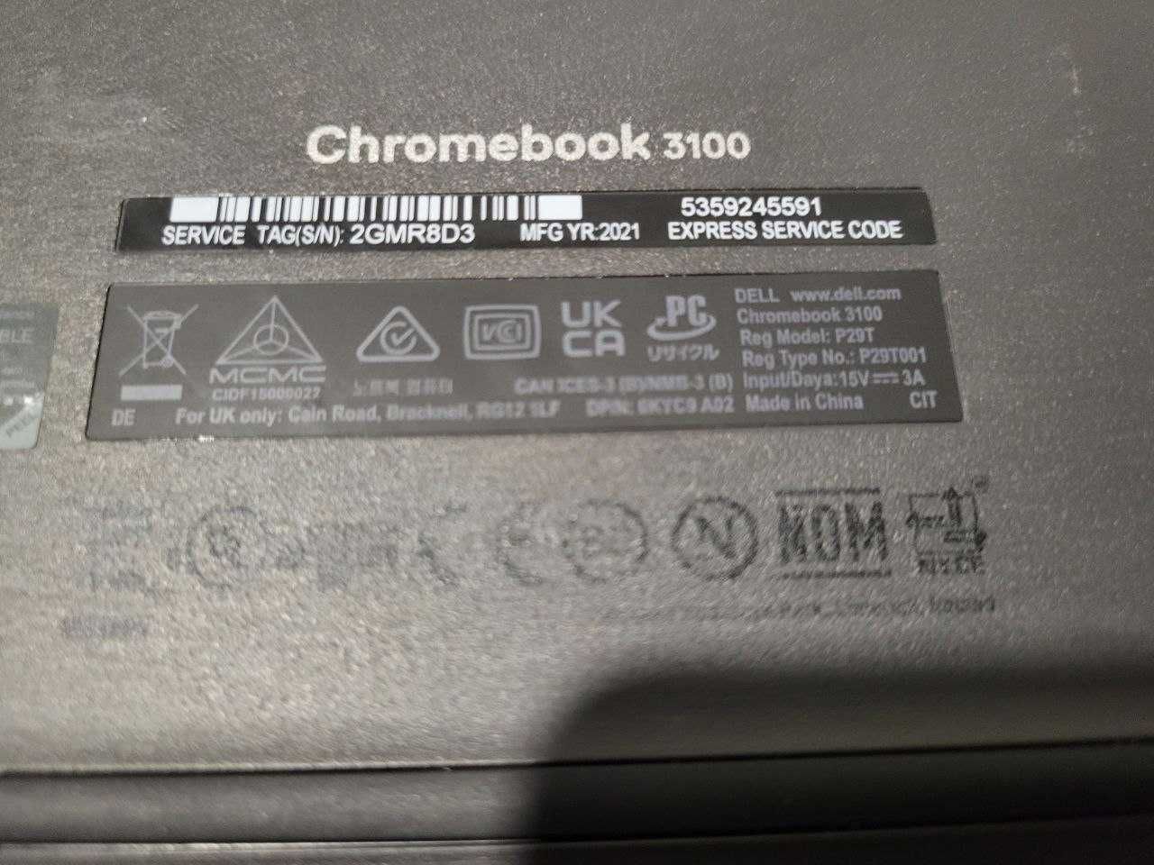 Ноутбук  Dell Chromebook 11-3100 4/32 gb