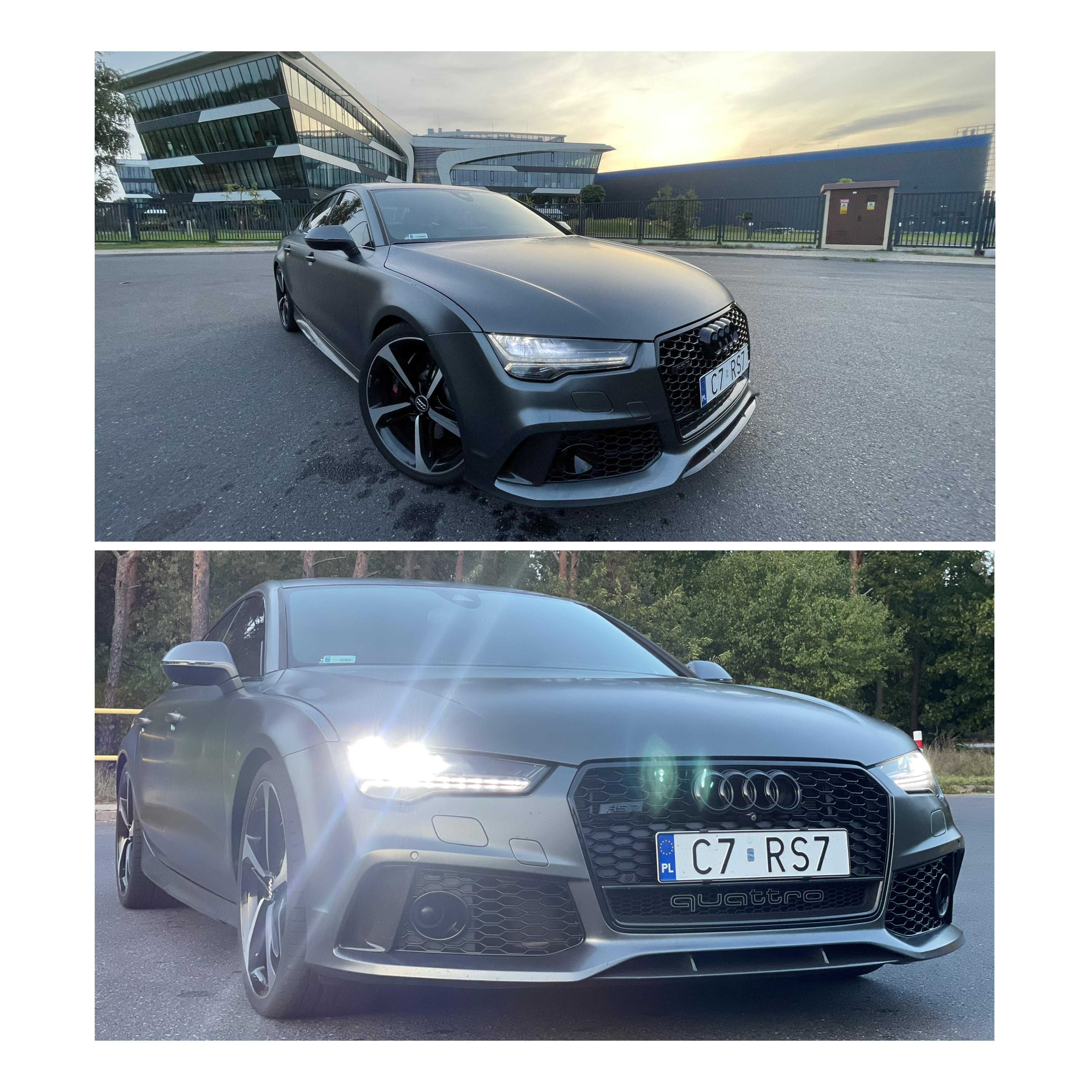 Audi RS7 4.0TFSI LIfti Matrix/Carbon/ACC/NV/Serwis/Szarymat21" Zamiana
