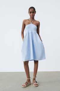 Zara блакитна сукня міні