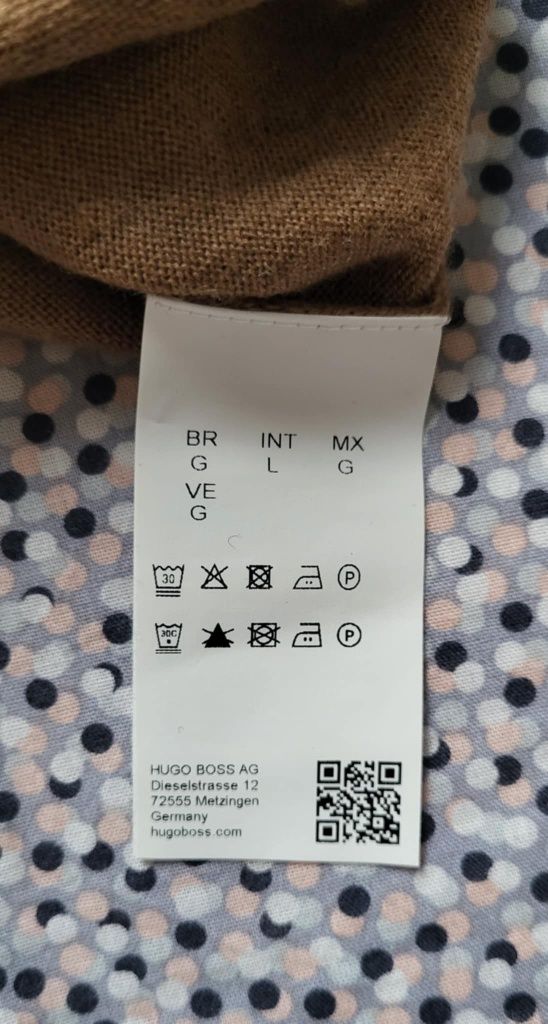 Męski beżowy sweter Hugo Boss