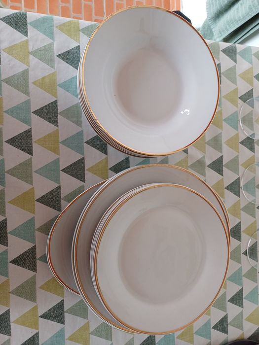 Conjunto de pratos de cozinha