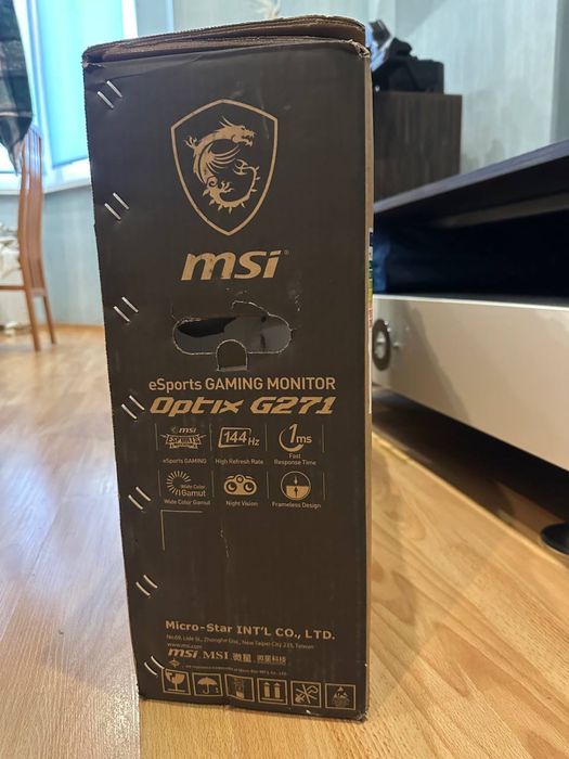 Игровой монитор MSI g271 144гц 27 дюймов