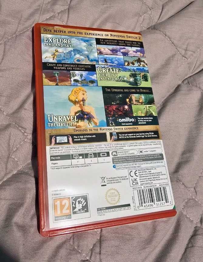 pudełko do gry The Legend of Zelda: Tears of The Kingdom Switch 2