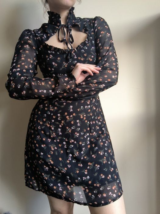 Квіткове плаття | Шифонова сукня S