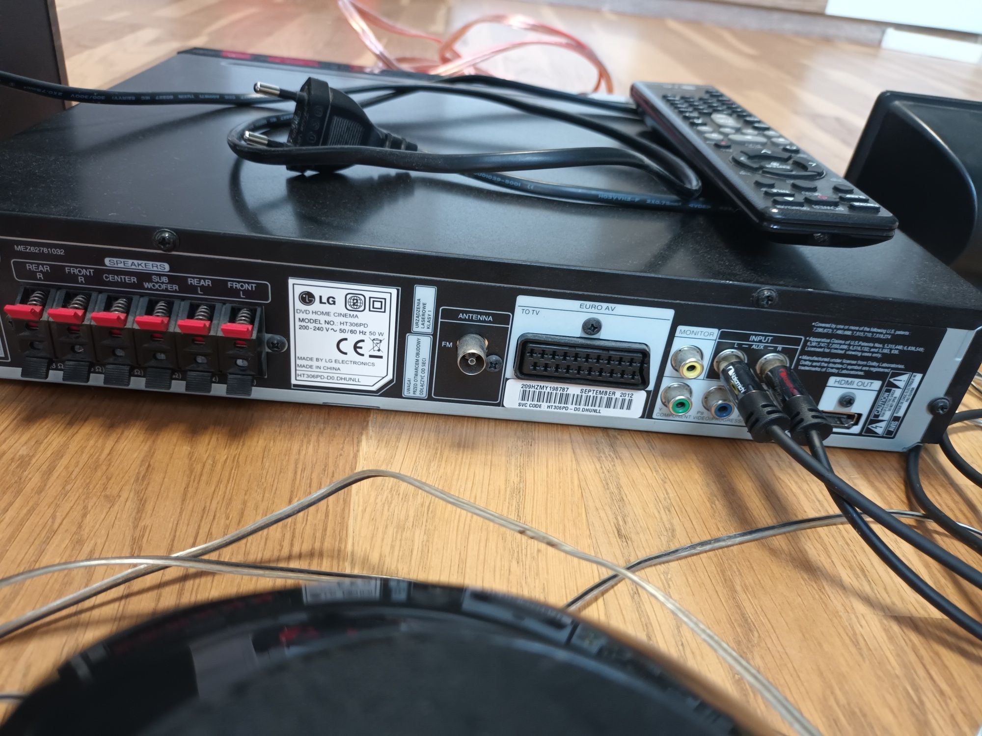Kino domowe 5.1 LG HT-306 PD mega zestaw