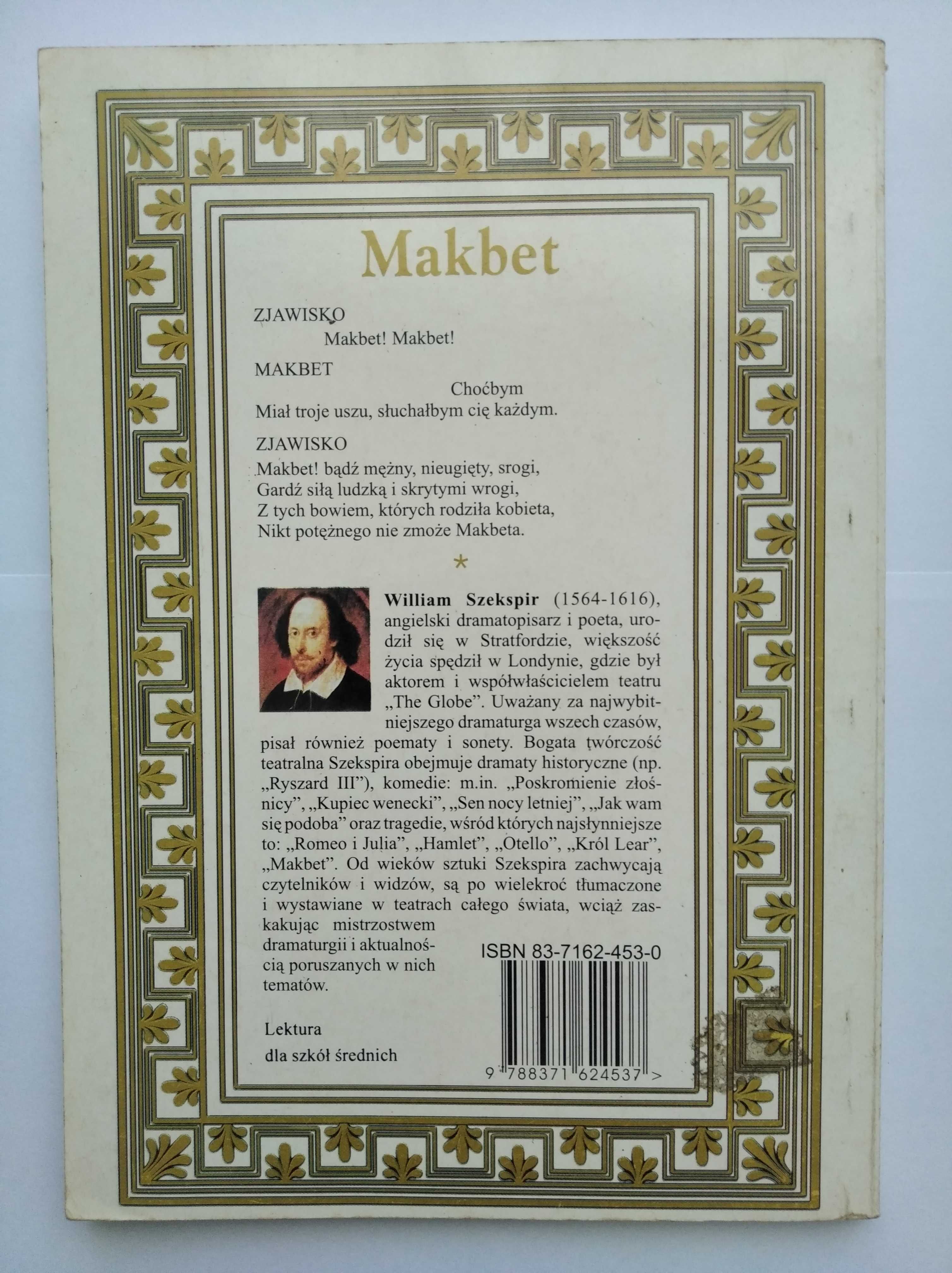 William Szekspir Makbet Shakespeare