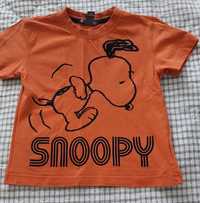 T-shirt koszulka bluzka z krótkim rękawem H&M Snoopy 104