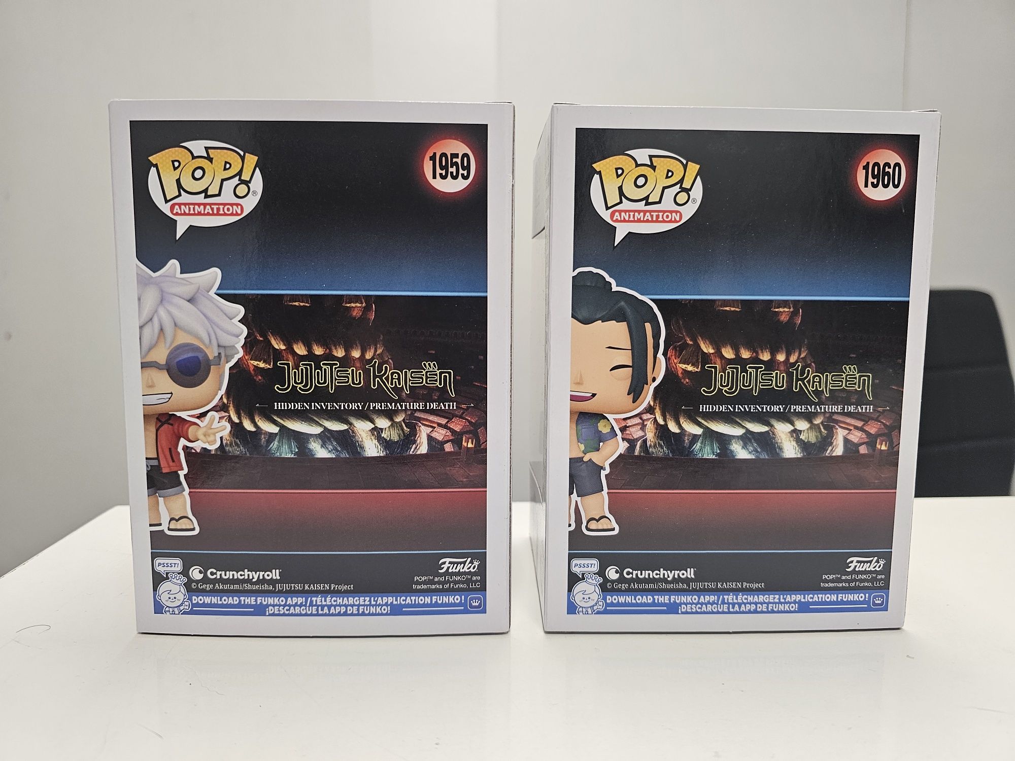 figurki Funko POP Satoru Gojo 1959 i Suguru Geto 1960 Jujutsu Kaisen