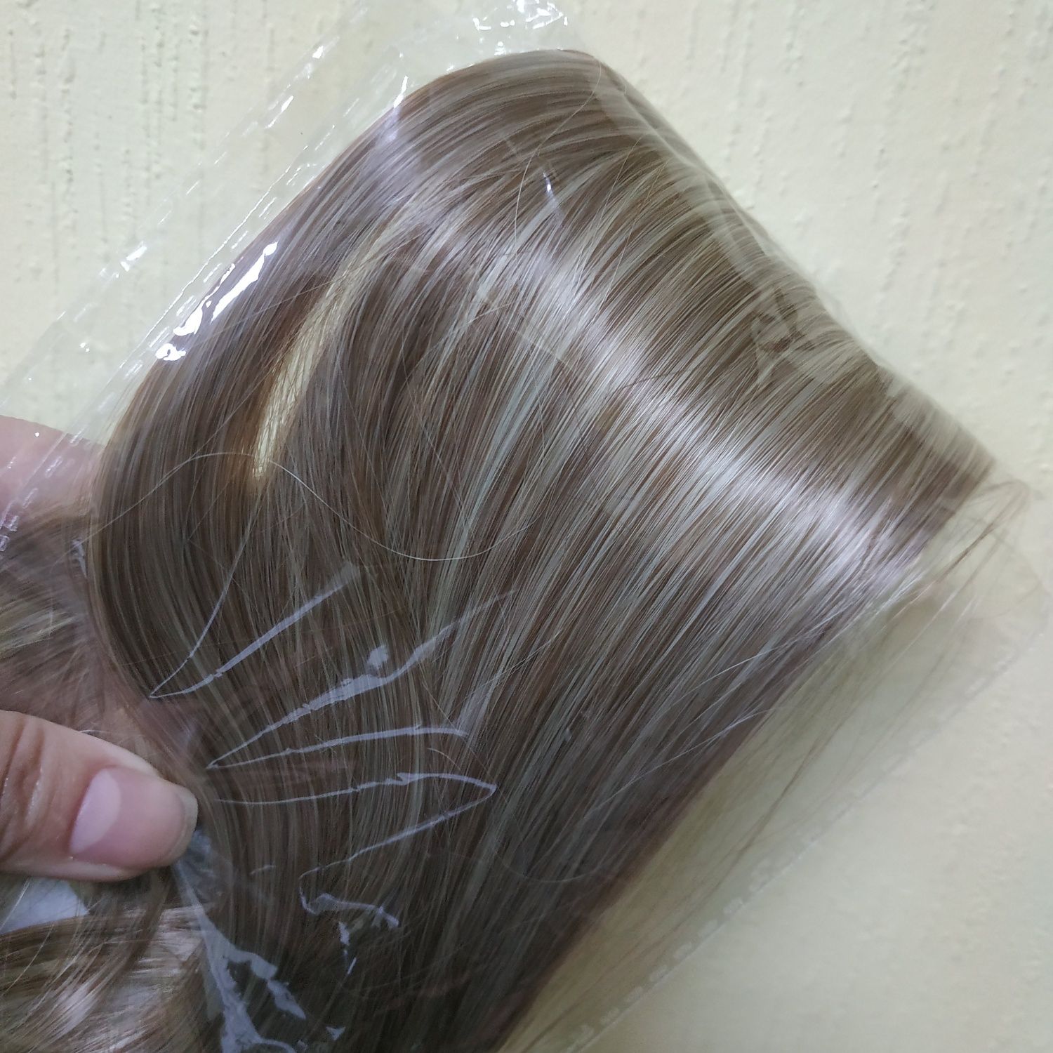 Накладний хвіст новий світло-русий/55 см/шиньйон/штучне волосся/перука