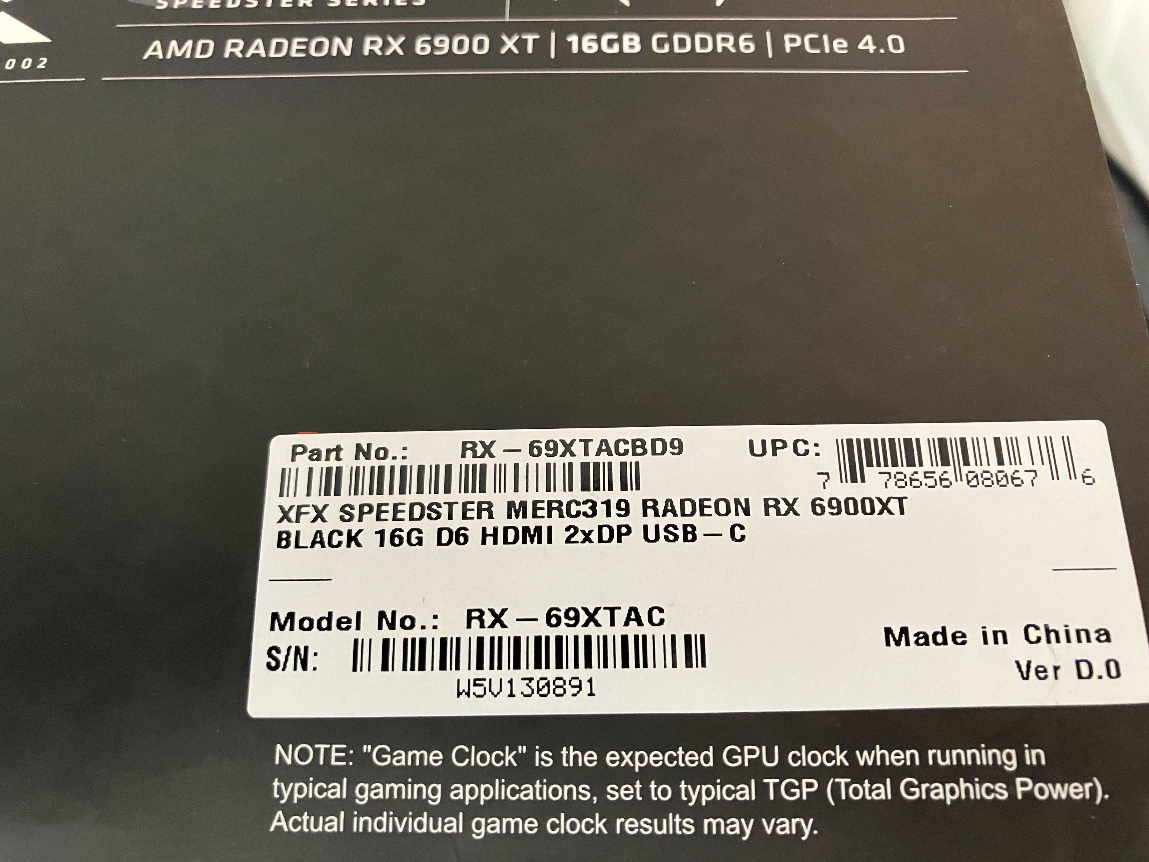 XFX RX 6900 XT Black 16GB