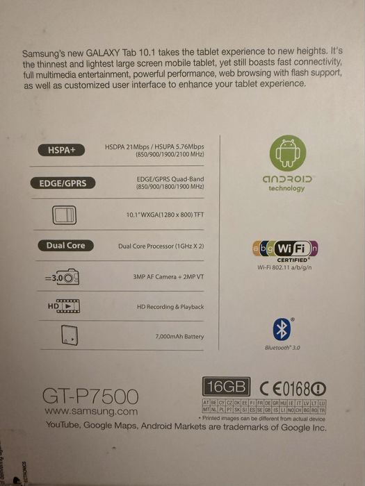 Планшет Samsung Galaxy Tab 10.1