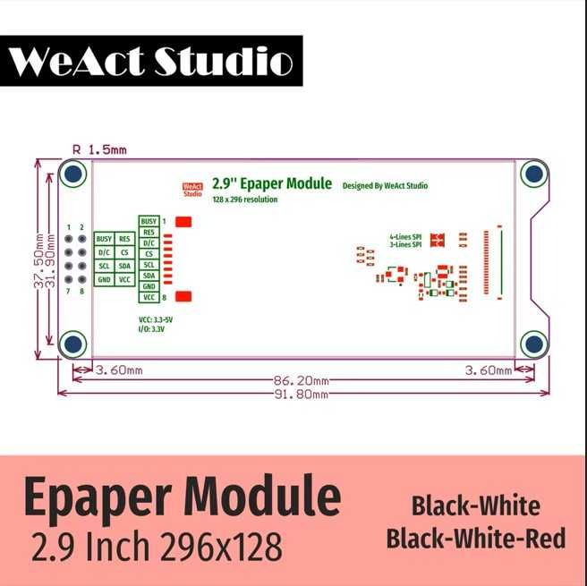 Lilygo T5 E-paper 9102 Chip