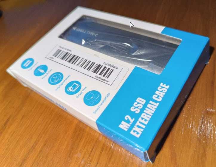 Caixa M.2 SSD NGFF Typo C PCIe B+M/M-Key