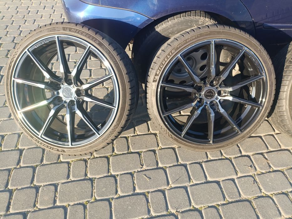 Felgi Concaver CVR4 19" 5x 112 z oponami Michelin