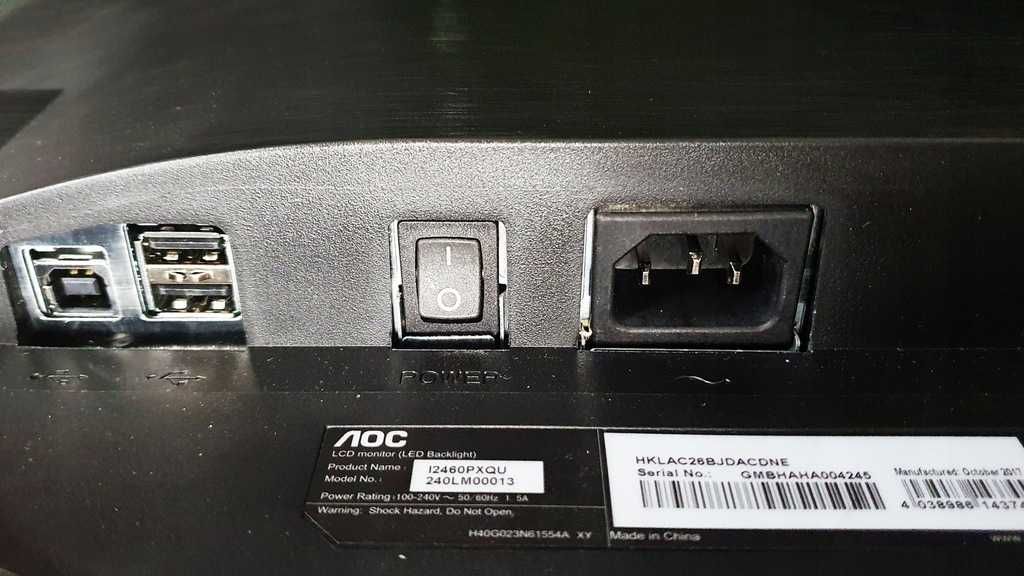 Monitor LED PLS 24'' AOC P2460Pxq DP 16:10 KL.A