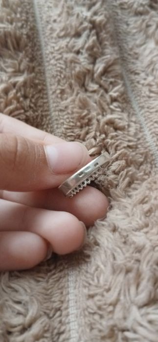 Срібне кільце,  каблучка